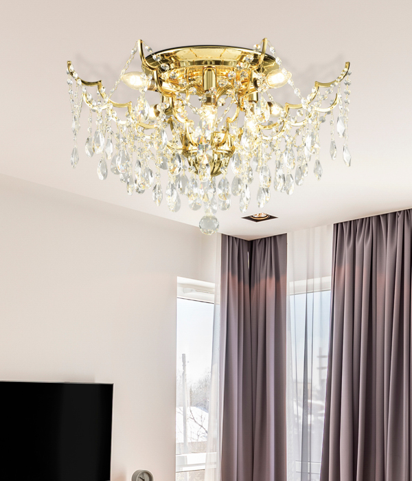 메세라 8등 크리스탈거실등 안방전등