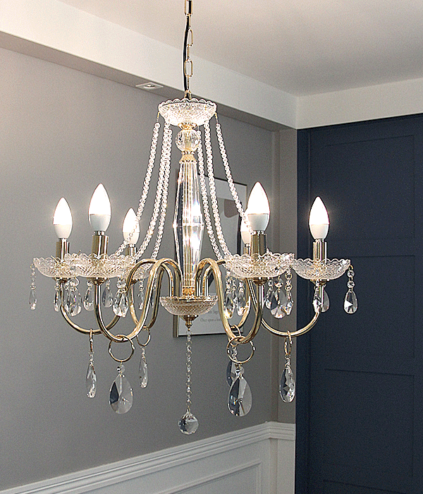 페스토 6등 크리스탈 방조명, 크리스탈 식탁등