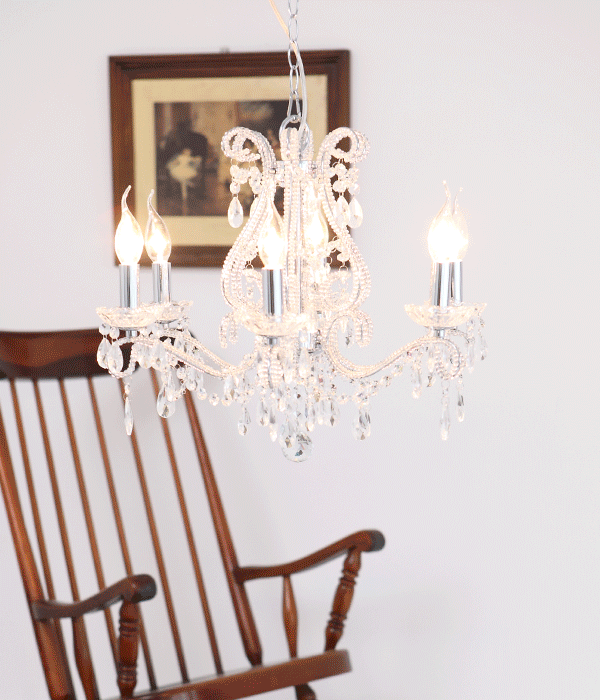 르네셀 6등 크리스탈식탁등 식탁전등 골드,크롬