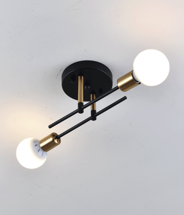 스톡 2등 베란다등 현관센서등 (블랙 화이트)