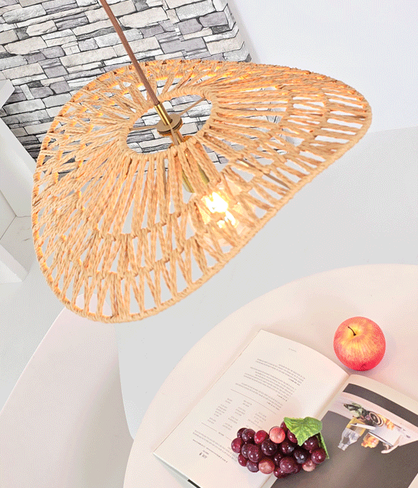 레니오 라탄 1등 펜던트 주방식탁등 식탁조명 (소/중/대)