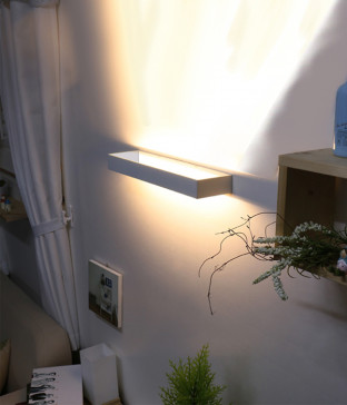 밀트 인테리어벽등 벽무드등 LED 12W 일체형/화이트/블랙