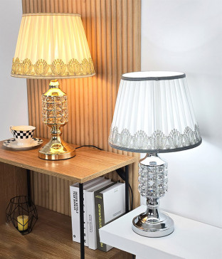 아치 침실스탠드 패브릭 단스탠드 (골드, 크롬)